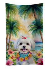 Load image into Gallery viewer, Maltese Luau Kitchen Towel