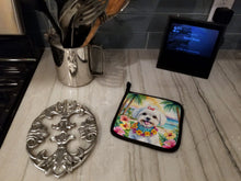 Load image into Gallery viewer, Maltese Luau Pot Holders - Set of 2 Decorative Kitchen Helpers | Made in the USA