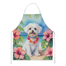 Load image into Gallery viewer, Maltese Luau Apron – Artist-Designed Kitchen, BBQ &amp; Craft Apron