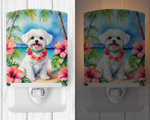 Load image into Gallery viewer, Maltese Luau Ceramic Night Light