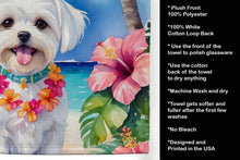 Load image into Gallery viewer, Maltese Luau Kitchen Towel