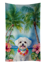 Load image into Gallery viewer, Maltese Luau Kitchen Towel