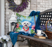 Load image into Gallery viewer, Maltese Luau Throw Pillow