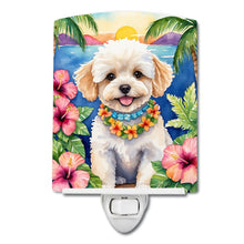 Load image into Gallery viewer, Maltipoo Luau Ceramic Night Light