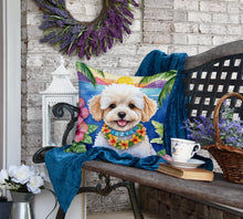 Load image into Gallery viewer, Maltipoo Luau Throw Pillow
