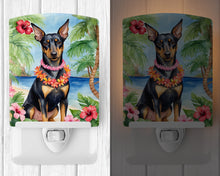Load image into Gallery viewer, Manchester Terrier Luau Ceramic Night Light