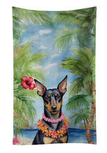 Load image into Gallery viewer, Manchester Terrier Luau Kitchen Towel