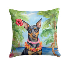Load image into Gallery viewer, Manchester Terrier Luau Throw Pillow