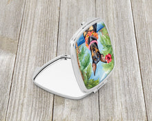 Load image into Gallery viewer, Manchester Terrier Luau Compact Mirror – Stylish Purse Mirror with Artistic Covers