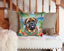 Load image into Gallery viewer, Mastiff Luau Throw Pillow - 14x14 Decorative Pillow – Art for Your Home &amp; Patio