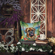 Load image into Gallery viewer, Mastiff Luau Throw Pillow - 14x14 Decorative Pillow – Art for Your Home &amp; Patio