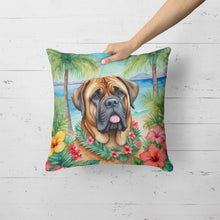 Load image into Gallery viewer, Mastiff Luau Throw Pillow