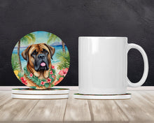 Load image into Gallery viewer, Mastiff Luau Large Sandstone Coasters Pack of 4