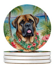 Load image into Gallery viewer, Mastiff Luau Large Sandstone Coasters Pack of 4