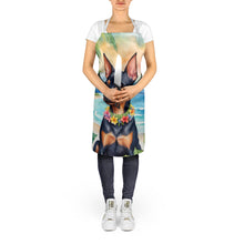 Load image into Gallery viewer, Miniature Pinscher Luau Apron – Artist-Designed Kitchen, BBQ &amp; Craft Apron