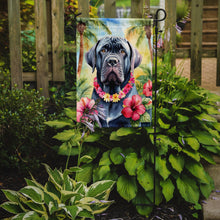 Load image into Gallery viewer, Neapolitan Mastiff Luau Garden Flag – Tropical Dog Decor with Hibiscus &amp; Palm Leaves