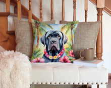 Load image into Gallery viewer, Neapolitan Mastiff Luau Throw Pillow - 14x14 Decorative Pillow – Art for Your Home &amp; Patio