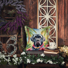 Load image into Gallery viewer, Neapolitan Mastiff Luau Throw Pillow - 14x14 Decorative Pillow – Art for Your Home &amp; Patio