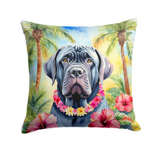 Load image into Gallery viewer, Neapolitan Mastiff Luau Throw Pillow - 14x14 Decorative Pillow – Art for Your Home &amp; Patio