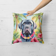 Load image into Gallery viewer, Neapolitan Mastiff Luau Throw Pillow