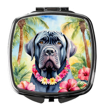 Load image into Gallery viewer, Neapolitan Mastiff Luau Compact Mirror – Stylish Purse Mirror with Artistic Covers