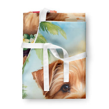 Load image into Gallery viewer, Norfolk Terrier Luau Apron – Artist-Designed Kitchen, BBQ &amp; Craft Apron