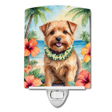 Load image into Gallery viewer, Norfolk Terrier Luau Ceramic Night Light