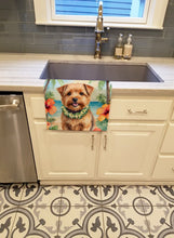Load image into Gallery viewer, Norfolk Terrier Luau Kitchen Towel