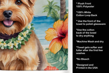Load image into Gallery viewer, Norfolk Terrier Luau Kitchen Towel