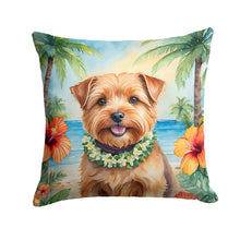 Load image into Gallery viewer, Norfolk Terrier Luau Throw Pillow - 14x14 Decorative Pillow – Art for Your Home &amp; Patio