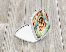 Load image into Gallery viewer, Norfolk Terrier Luau Compact Mirror – Stylish Purse Mirror with Artistic Covers