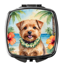 Load image into Gallery viewer, Norfolk Terrier Luau Compact Mirror – Stylish Purse Mirror with Artistic Covers