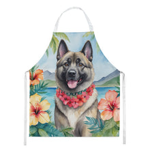Load image into Gallery viewer, Norwegian Elkhound Luau Apron – Artist-Designed Kitchen, BBQ &amp; Craft Apron