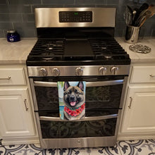 Load image into Gallery viewer, Norwegian Elkhound Luau Kitchen Towel