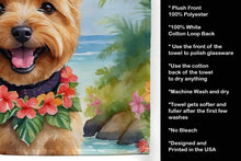 Load image into Gallery viewer, Norwich Terrier Luau Kitchen Towel