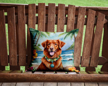 Load image into Gallery viewer, Nova Scotia Duck Tolling Retriever Luau Throw Pillow - 14x14 Decorative Pillow – Art for Your Home &amp; Patio