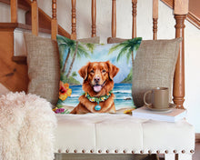 Load image into Gallery viewer, Nova Scotia Duck Tolling Retriever Luau Throw Pillow - 14x14 Decorative Pillow – Art for Your Home &amp; Patio
