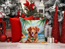 Load image into Gallery viewer, Nova Scotia Duck Tolling Retriever Luau Throw Pillow - 14x14 Decorative Pillow – Art for Your Home &amp; Patio