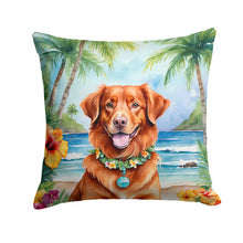 Load image into Gallery viewer, Nova Scotia Duck Tolling Retriever Luau Throw Pillow - 14x14 Decorative Pillow – Art for Your Home &amp; Patio