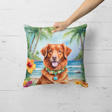 Load image into Gallery viewer, Nova Scotia Duck Tolling Retriever Luau Throw Pillow