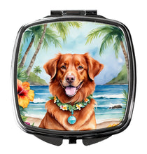 Load image into Gallery viewer, Nova Scotia Duck Tolling Retriever Luau Compact Mirror – Stylish Purse Mirror with Artistic Covers