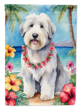 Load image into Gallery viewer, Old English Sheepdog Luau House Flag