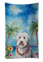 Load image into Gallery viewer, Old English Sheepdog Luau Kitchen Towel