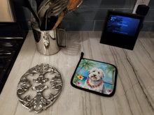 Load image into Gallery viewer, Old English Sheepdog Luau Pot Holders - Set of 2 Decorative Kitchen Helpers | Made in the USA