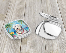 Load image into Gallery viewer, Old English Sheepdog Luau Compact Mirror – Stylish Purse Mirror with Artistic Covers