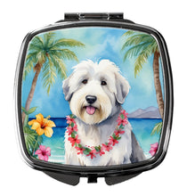 Load image into Gallery viewer, Old English Sheepdog Luau Compact Mirror – Stylish Purse Mirror with Artistic Covers