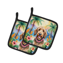 Load image into Gallery viewer, Otterhound Luau Pot Holders - Set of 2 Decorative Kitchen Helpers | Made in the USA