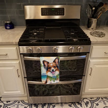 Load image into Gallery viewer, Papillon Luau Kitchen Towel