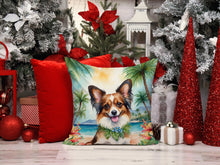Load image into Gallery viewer, Papillon Luau Throw Pillow - 14x14 Decorative Pillow – Art for Your Home &amp; Patio