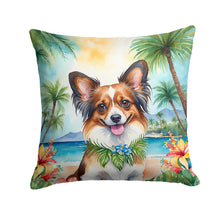Load image into Gallery viewer, Papillon Luau Throw Pillow - 14x14 Decorative Pillow – Art for Your Home &amp; Patio